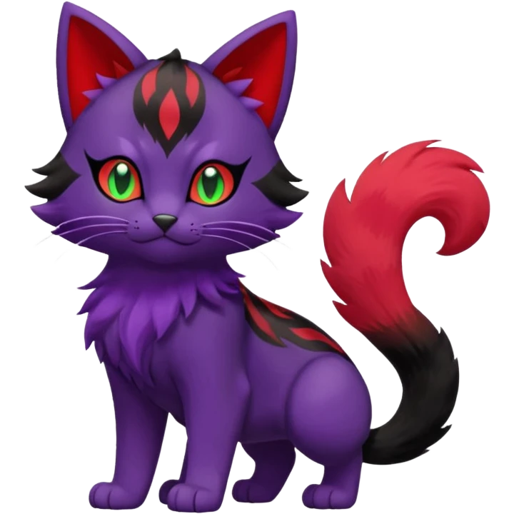 Liepard-Litten-Sprigatito-Pokémon-fusion-creature (full body) emoji