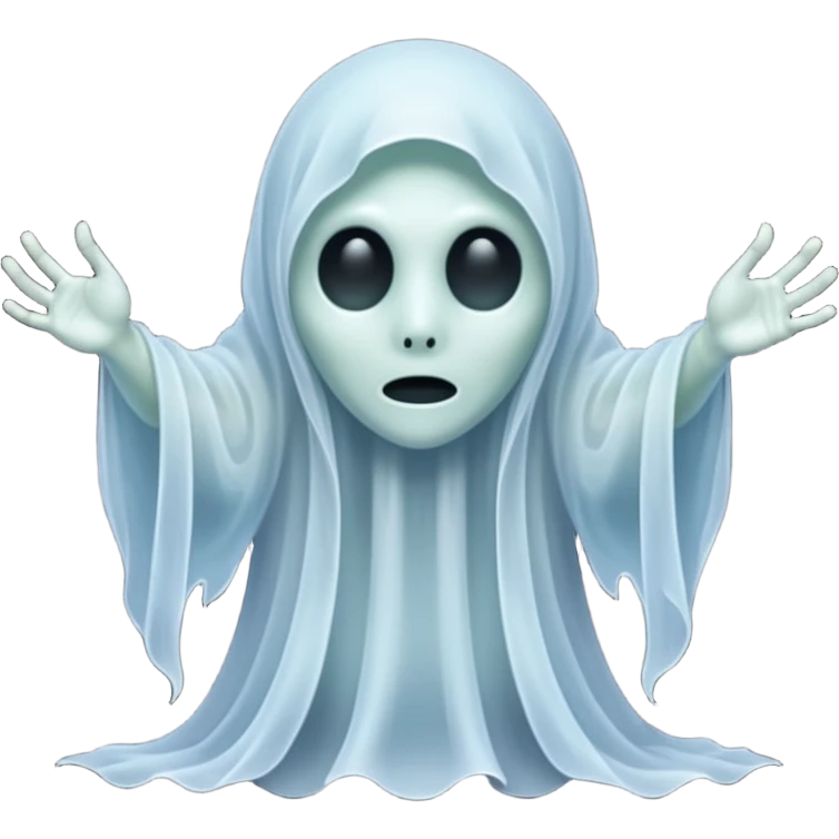 Diaphanous Transparent Ghostly Spectral Ghoul Aesthetic  emoji