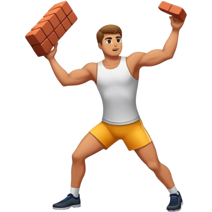 Throwing a brick emoji