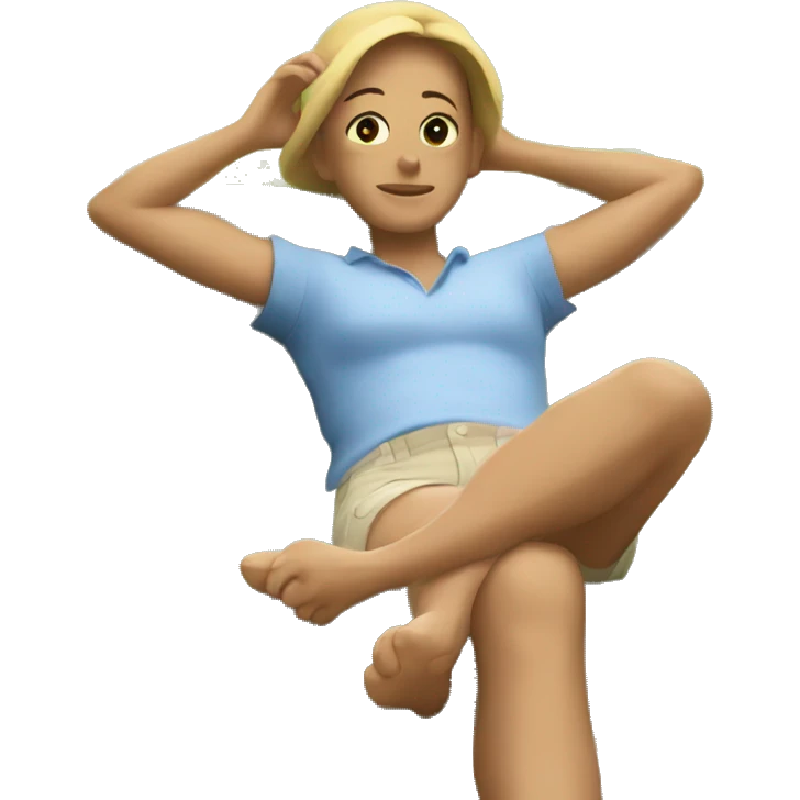 A relaxing summer day emoji