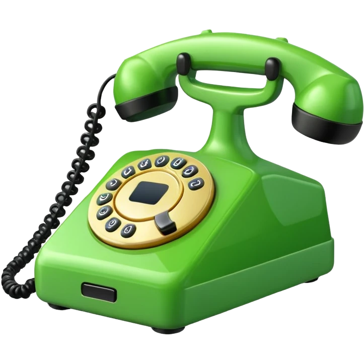 Green phone  emoji