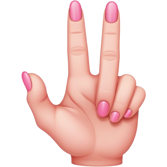 Pink middle finger  emoji