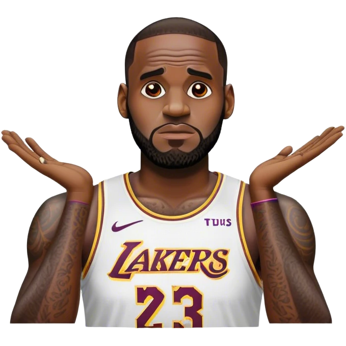lebron jame begging  emoji