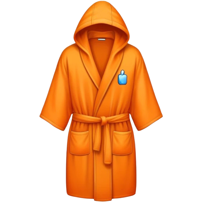a mobile Phone in a orange robe emoji