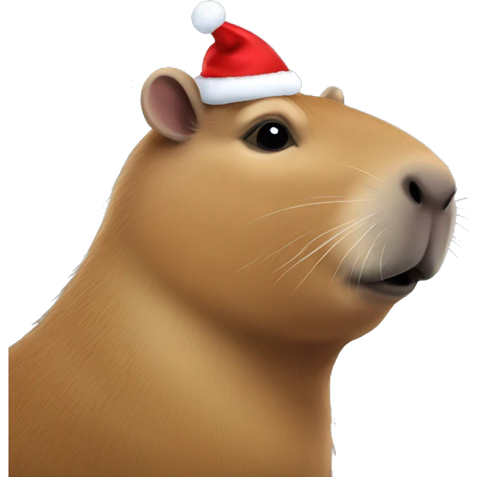 Capybara marry Christmas  emoji