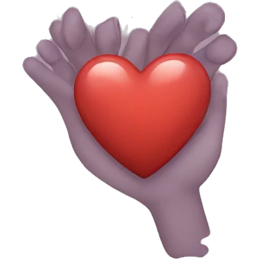 Corazón con manos emoji