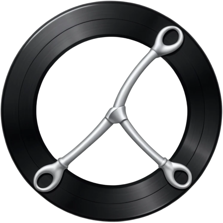 A vynil of Conan Gray's wishbone emoji