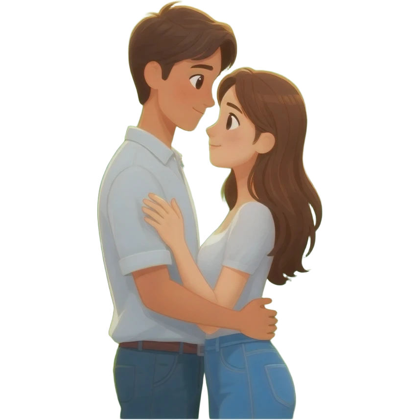 A cute super secret love story that society will never accept with green asthetic emoji