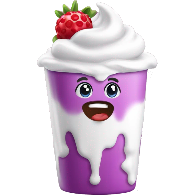 Berry yoghurt emoji