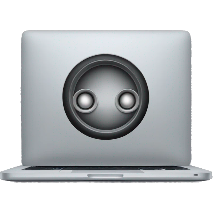 MacBook with studio speakers on the sides emoji