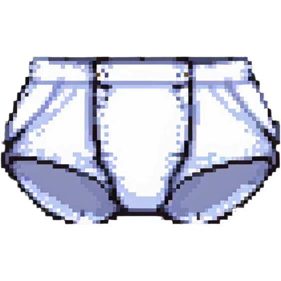 pixel art underwear item from video game emoji