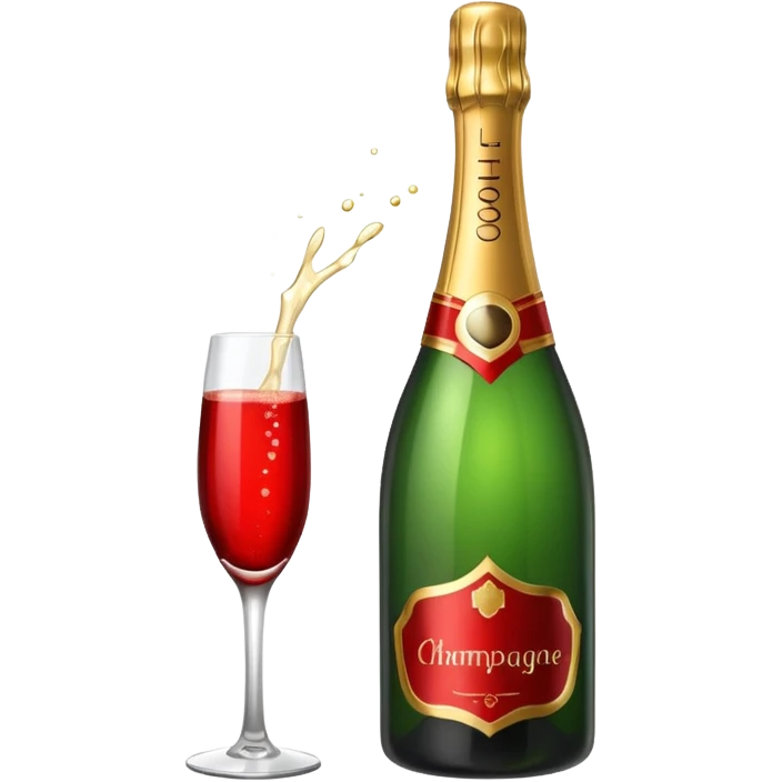 botle champgne RED emoji