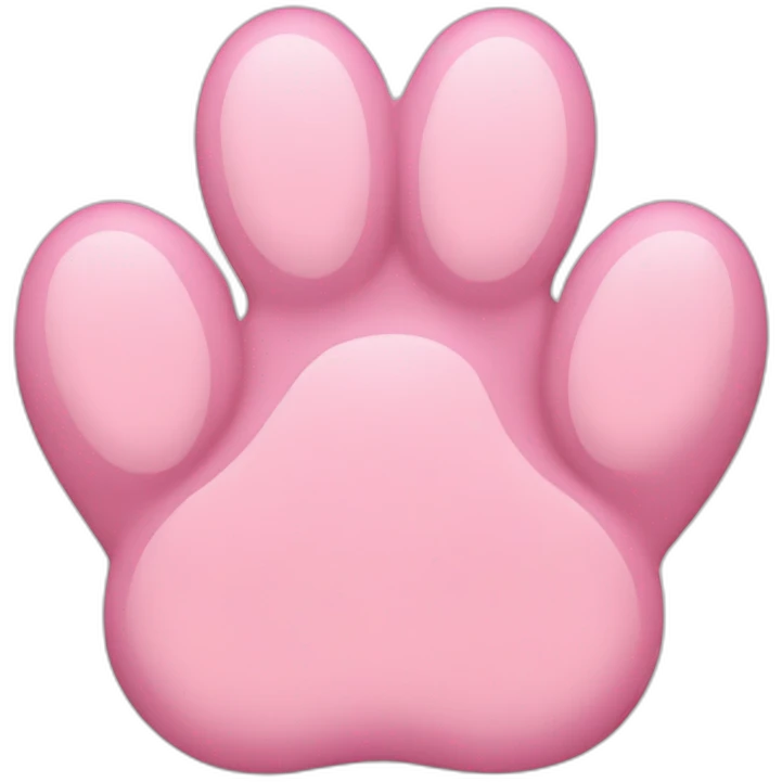 Light pink paw emoji