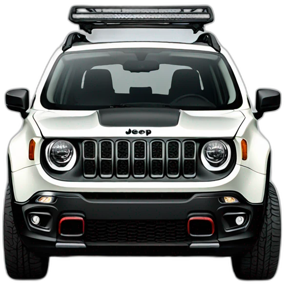 Jeep Renegade White emoji