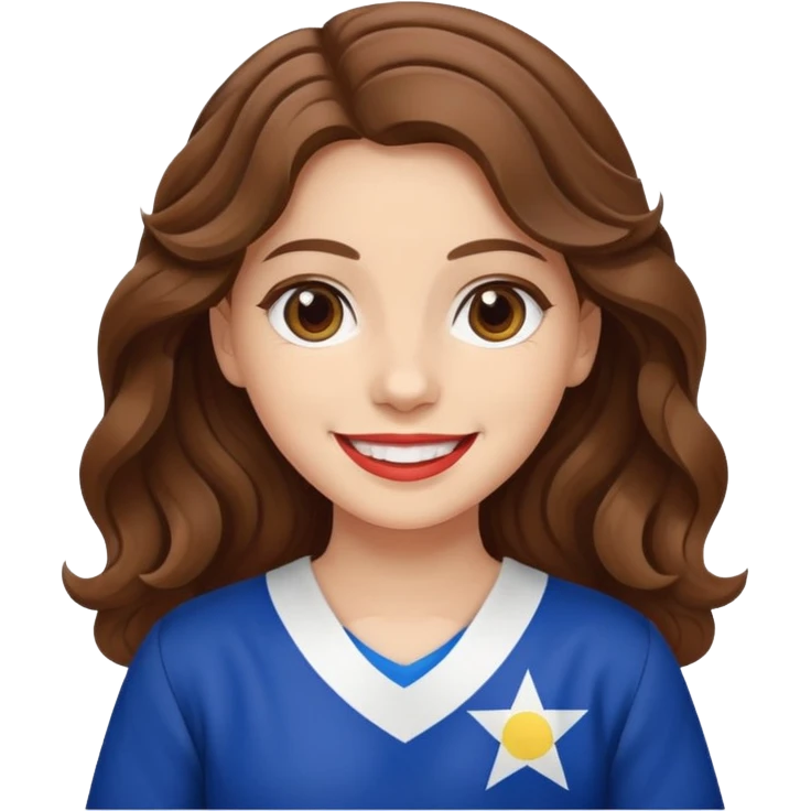 jewish white girl wavy brown hair girl philippine flag emoji
