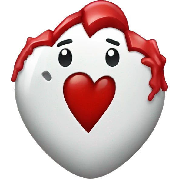 Corazón roto con manos  emoji