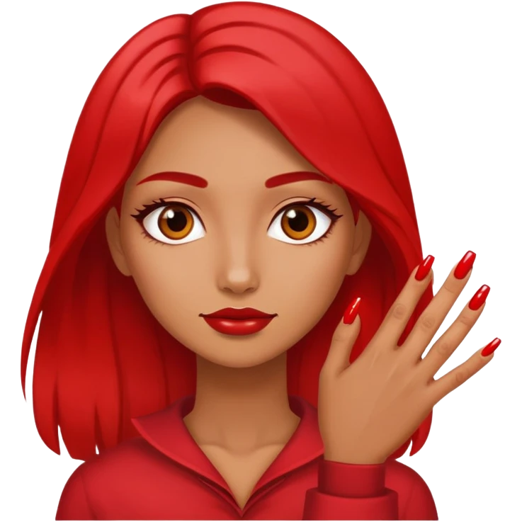 Girl with nails  emoji