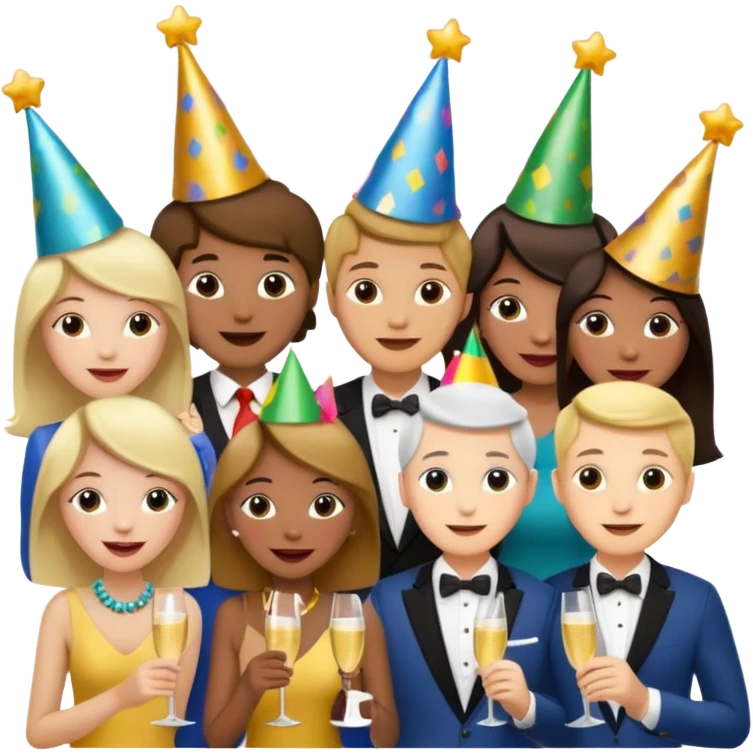 people drink champagne emoji