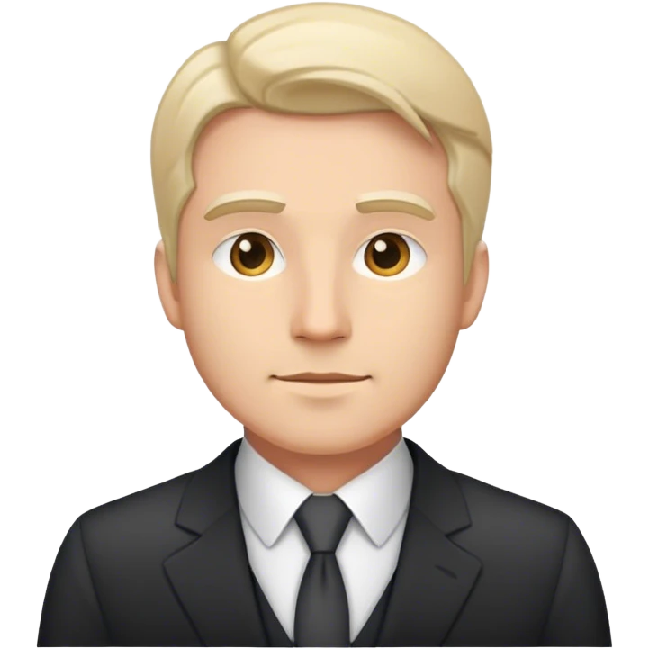 male architect in suit emoji