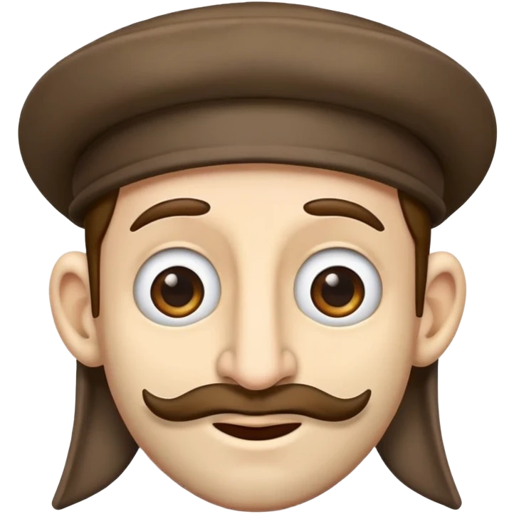 generate picture of jew emoji with big nose, jewish hat and sidelocks  emoji