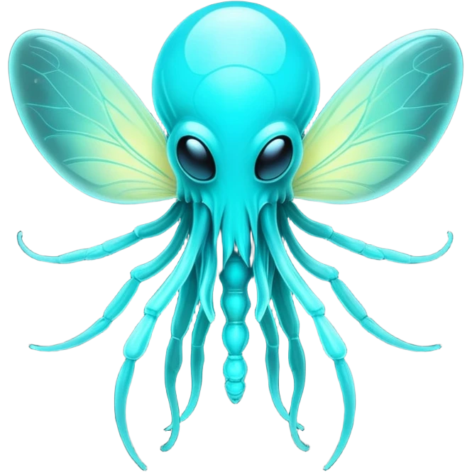 Strange Nebula Creature with glowing cyan antennae emoji