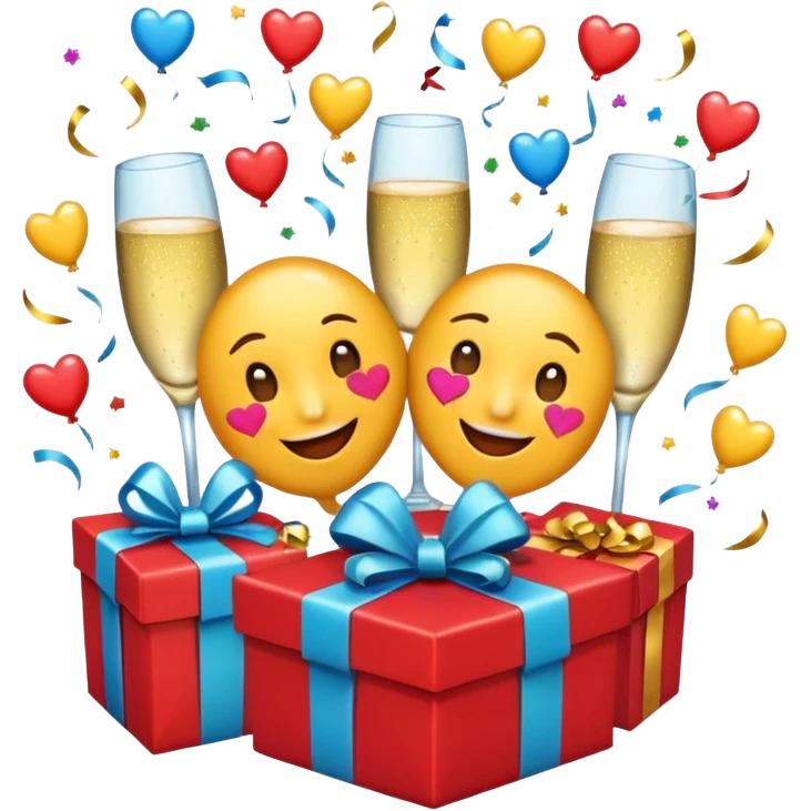 Generate an emojis of all the fun and love in one frame emoji