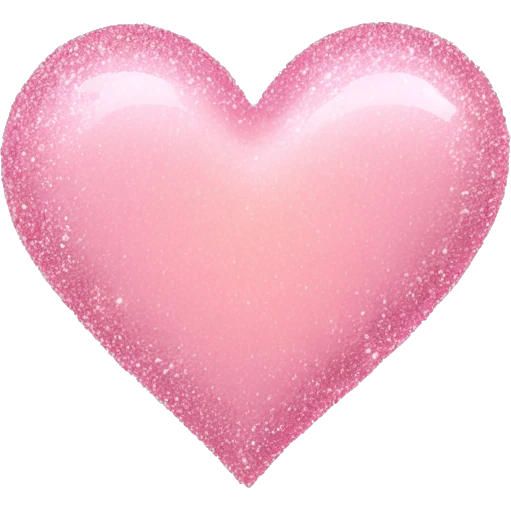 Light pink heart with glitter  emoji
