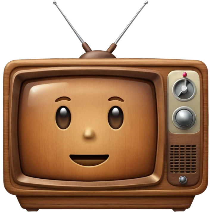 old brown tv emoji