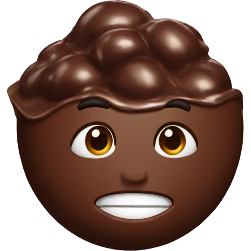 Chocolate con bombom emoji