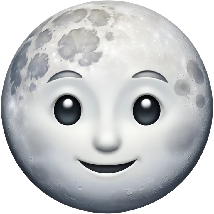 MOON NO FACE emoji
