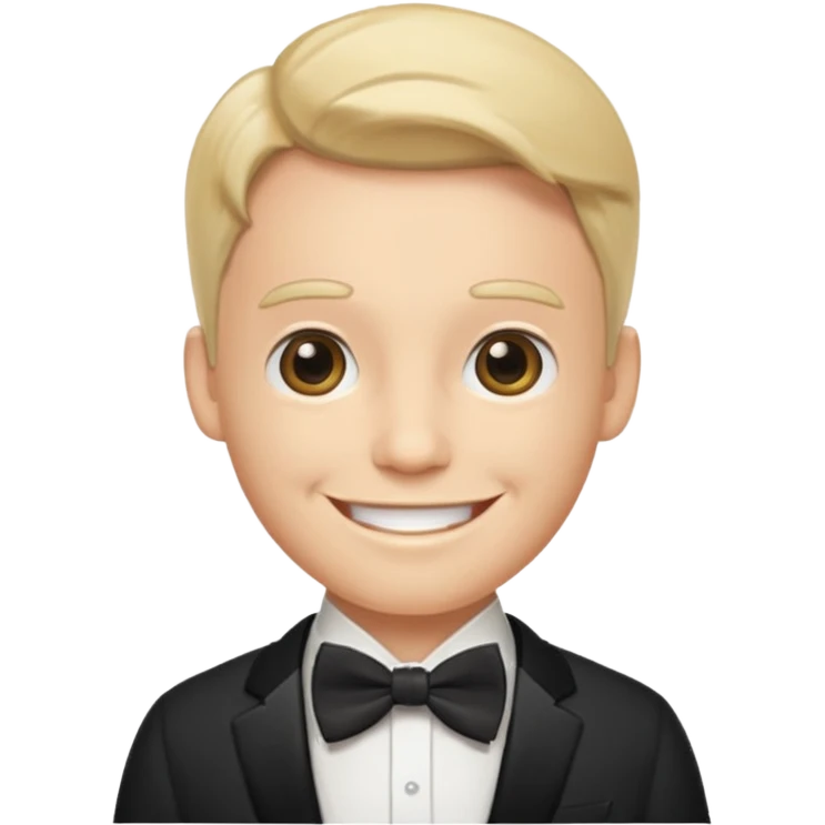 Gentleman bow tie emoji face emoji