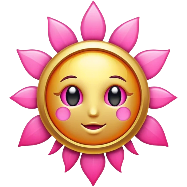 Solar pink gold emoji