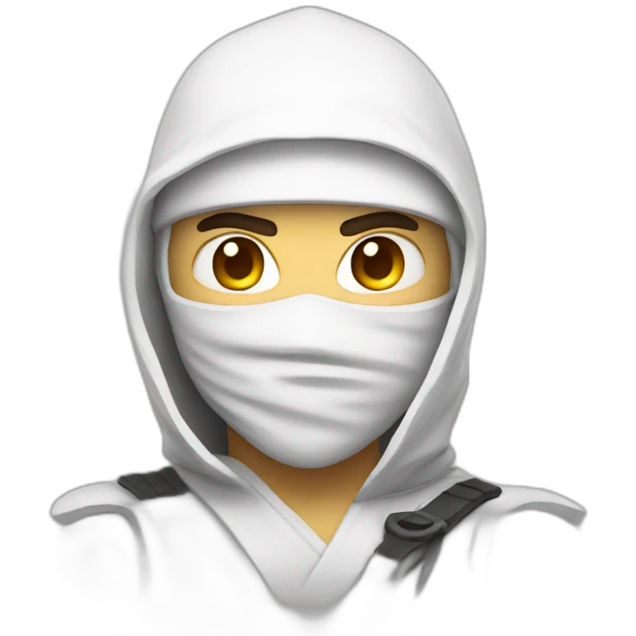 white ninja emoji