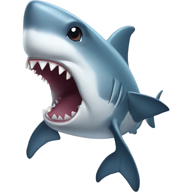 Cute shark emoji