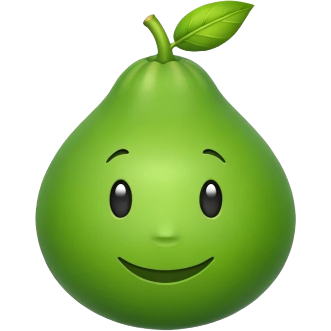 Calabash no face emoji