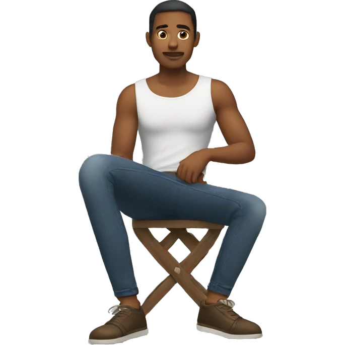 crossed legs emoji