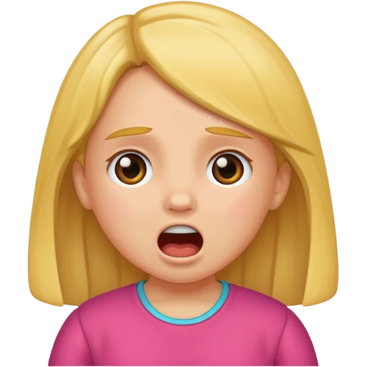Little girl moaning emoji