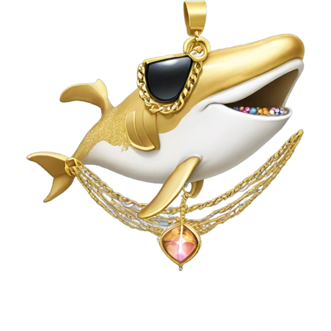 Pimp whale emoji