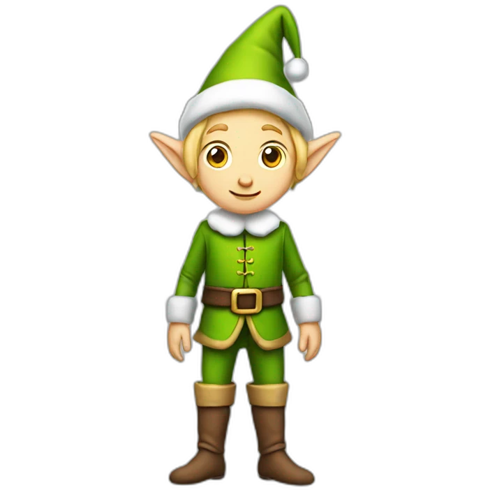 Elf posing full body emoji