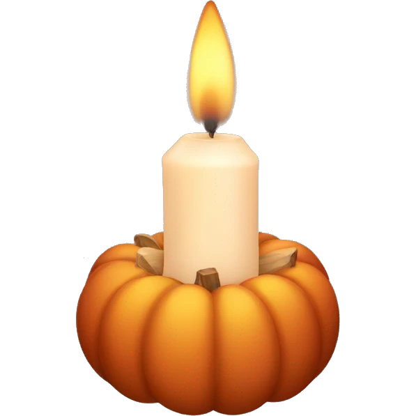 fall candle emoji