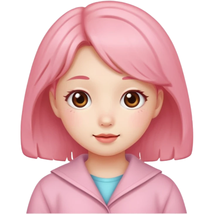Cute kawaii girl emoji