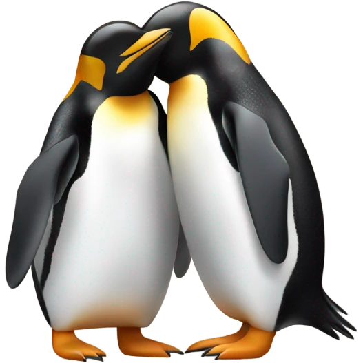 Penguins hugging  emoji