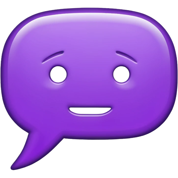 empty purple jagged speech bubble, no text, no face, nothing inside emoji