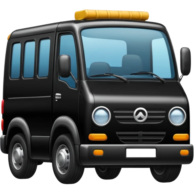 quiero un emoji de un camion de envios en tonos negro emoji