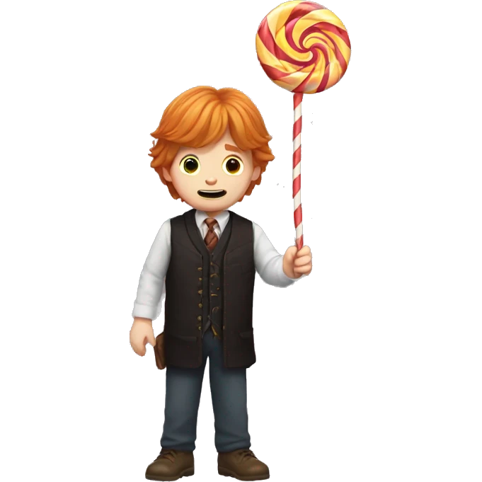 Ron Weasley holds a candy in his hands emoji