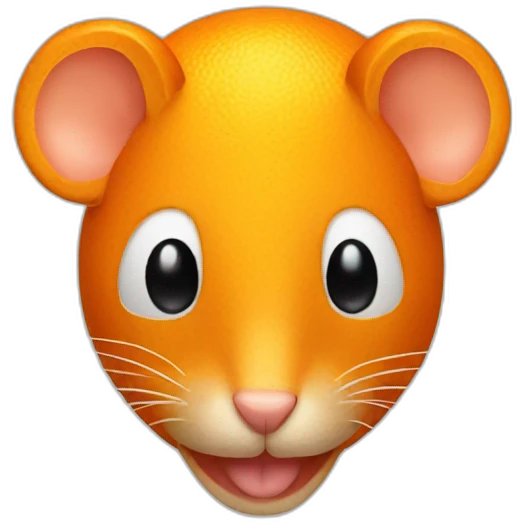 orange PC mouse emoji