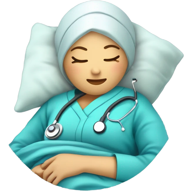 Sleeping nurse emoji