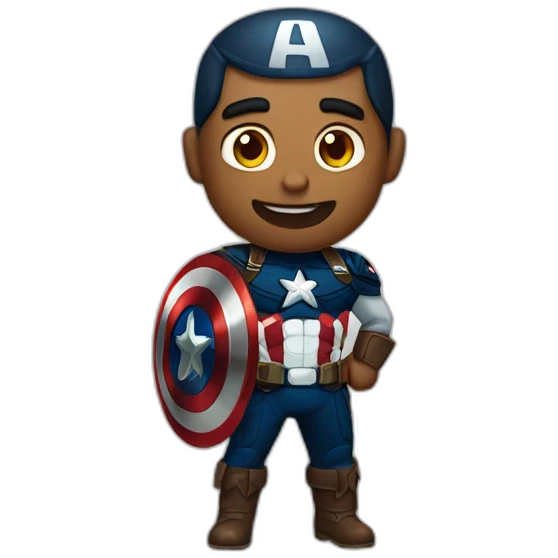Capitán América en halloween emoji