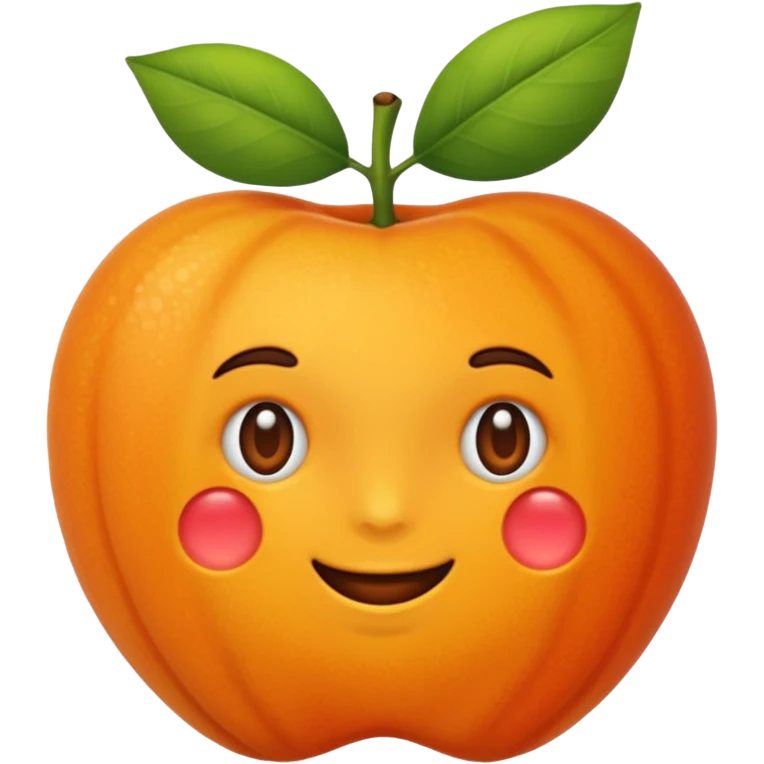 Hace la fruta albaricoque pero hacelo sin cara  emoji