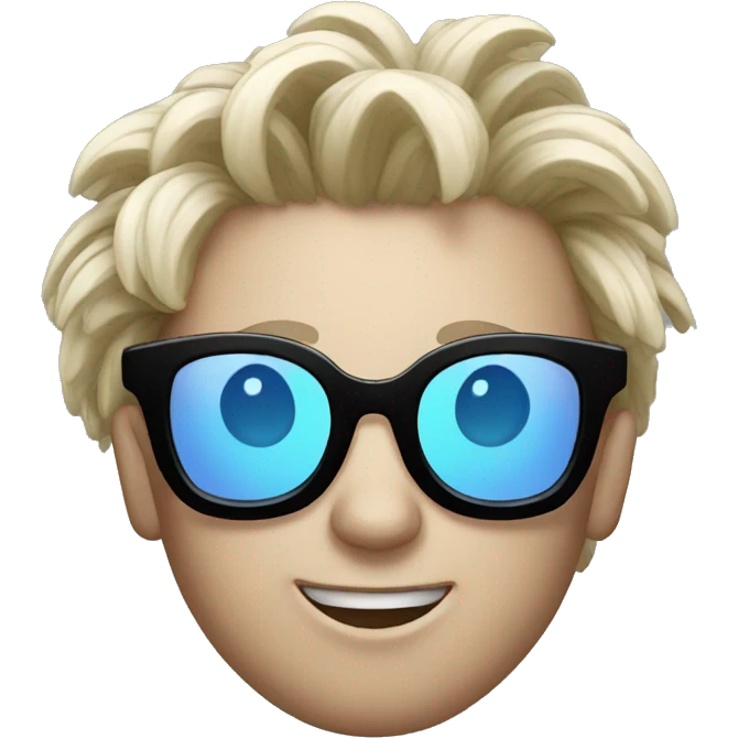 cool spider with Glasses and hair emoji
